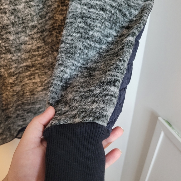 Abercrombie and Fitch Gray/Black Asymmetrical Pullover - Picture 3 of 12